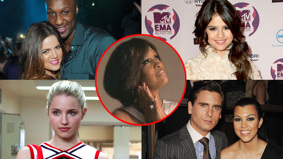 Khloe & Lamar, Whitney, Kourtney & Scott, Dianna Agron and Selena Gomez Khloe & Lamar, Whitney, Kourtney & Scott, Dianna Agron and Selena Gomez